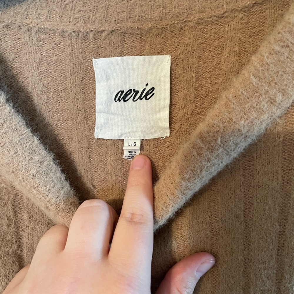 Aerie Tan Soft Cozy Sweater - Picture 2 of 7